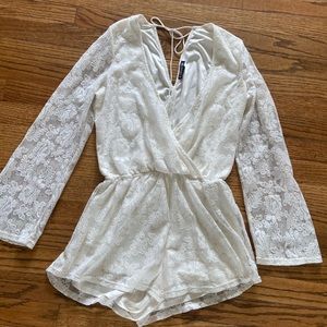 Super sexy white Express romper. Worn once